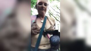 Riskiest Video yet! Sniffing and Sucking by Smelly Pussy Fingers with My Tits Out and Flashing Bushy Pussy - 3 image