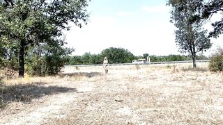 Slave Walks Around in a Chastity Belt and Double Penetrates the Highway - 5 image