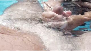 Underwater peeping tom leads to a blowjob - 15 image