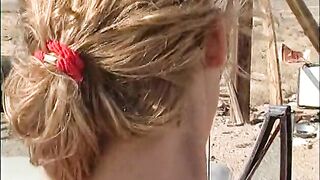 Couple of blonde busty whores are sucking and getting deeply inside giant dicks - 5 image