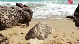 JuliaPink sucks cock while being watched at the beach - MyDirtyHobby - 8 image