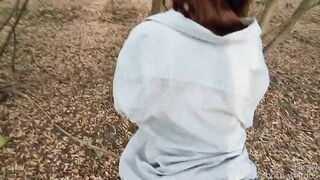 I started fucking her in the woods, and then continued on the bed! POV - 2 image