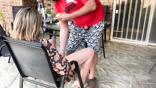 Fucking my neighbours cheating wife outdoors - 5 image