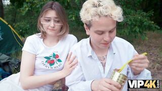 VIP4K. Horny couples lick asses in the woods and fuck with each other - 3 image