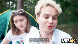 VIP4K. Horny couples lick asses in the woods and fuck with each other - 5 image