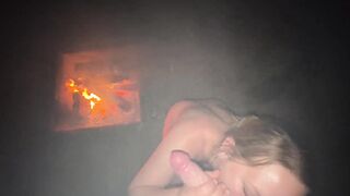 Masturbating in the Open while Camping and Sucking Cock - 15 image