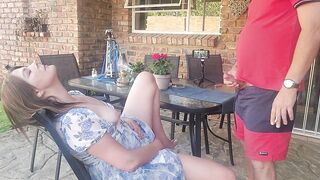 Mutual masturbation with my stepsis outdoors - 3 image