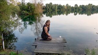 Spontaneous outdoor quickie at the lake! HAVE I BEEN RECOGNIZED? - 1 image