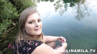 Spontaneous outdoor quickie at the lake! HAVE I BEEN RECOGNIZED? - 3 image