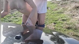 blowjob and outdoor sex stepdaughter is fucked by stepfather - 14 image