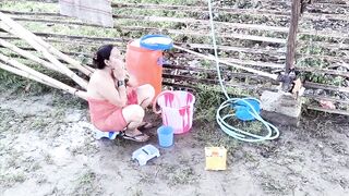 Outdoor bath bedroom sex - 2 image