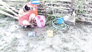 Outdoor bath bedroom sex - 5 image