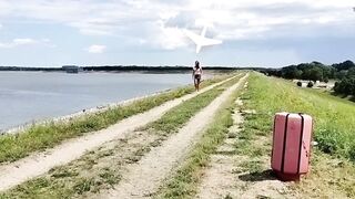 Dickflash a stranger comes and sucks on a bench - 7 image