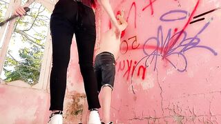 Time for punishment! This slave is getting spanked for his disobedience. - 2 image