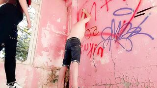 Time for punishment! This slave is getting spanked for his disobedience. - 6 image