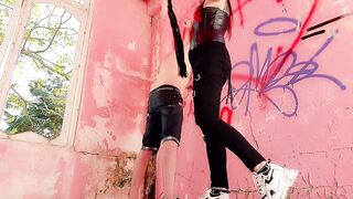 Time for punishment! This slave is getting spanked for his disobedience. - 7 image