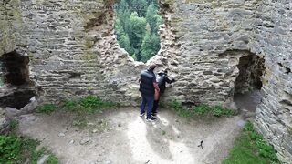 DRONE PORN This slut fucks a stranger outside and a drone surprises them - 10 image
