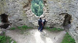 DRONE PORN This slut fucks a stranger outside and a drone surprises them - 12 image