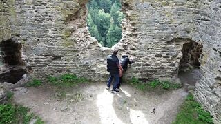 DRONE PORN This slut fucks a stranger outside and a drone surprises them - 13 image
