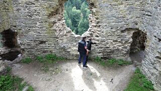 DRONE PORN This slut fucks a stranger outside and a drone surprises them - 6 image