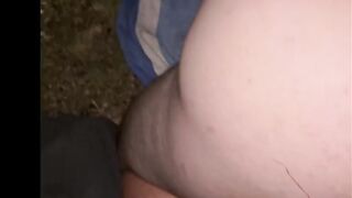 Public pegging at night down by the water, risky! - 11 image