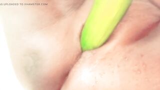 Newly Married Housewife Fuck Pussy with Sponge gourd - 10 image