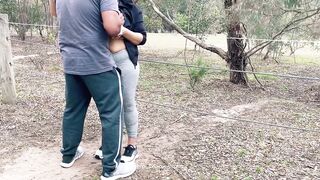 Hot Indian Wife with Neighbour - Desi Milf Outdoor Love Making - Big Ass Licking - Boobs Press - 15 image