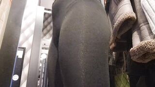 open curtain in fitting room public flashing of tits - 12 image