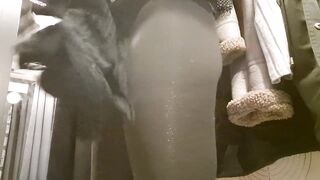 open curtain in fitting room public flashing of tits - 14 image