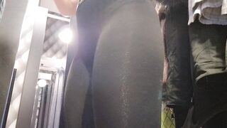 open curtain in fitting room public flashing of tits - 2 image