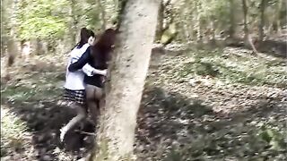 Big tits match outdoor - 10 image