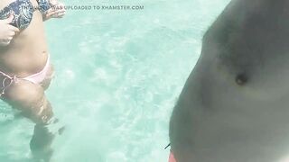On a beach I touch my stepdad's dick - 9 image