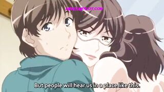 Stepbrother Fucking Brunette Milf In The Fitting Room - Hentai - 6 image