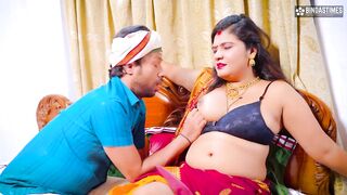 Desi Bihari busty lady fucked by two servants together ( Hindi Audio ) - 5 image