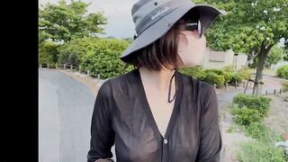 Street Walking wear transparent clothes. - 6 image