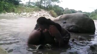A TRIP TO THE RIVER WITH MY FRIEND ENDS IN OUTDOOR LESBIAN SEX WITH PEOPLE AROUND BUT THE ADRENALINE MADE THE ORGASM RICHER - 15 image