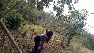 MY STEPMOTHER'S SLUT IS IN THE JUNGLE WALKING IN SEARCH OF A DICK TO FUCK OUTDOORS - 10 image