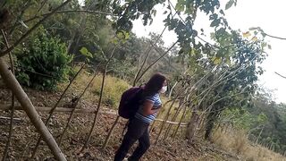 MY STEPMOTHER'S SLUT IS IN THE JUNGLE WALKING IN SEARCH OF A DICK TO FUCK OUTDOORS - 13 image