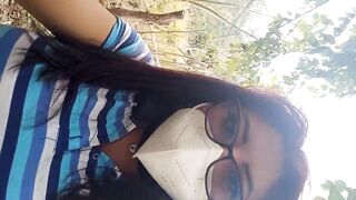 MY STEPMOTHER'S SLUT IS IN THE JUNGLE WALKING IN SEARCH OF A DICK TO FUCK OUTDOORS - 2 image