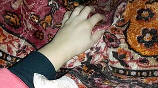 My girlfriend woke me up with cunnilingus in a tent on Halloween night - Girls fly orgasm - 1 image