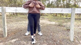 Sexy Indian Couple Making Love in Outdoor - Desi Public Romance - Pussy Licking - Boobs Press - Risky Sex - 10 image