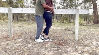 Sexy Indian Couple Making Love in Outdoor - Desi Public Romance - Pussy Licking - Boobs Press - Risky Sex - 5 image