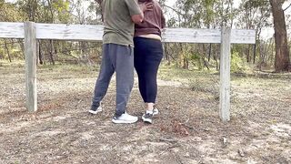 Sexy Indian Couple Making Love in Outdoor - Desi Public Romance - Pussy Licking - Boobs Press - Risky Sex - 6 image