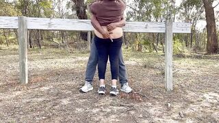 Sexy Indian Couple Making Love in Outdoor - Desi Public Romance - Pussy Licking - Boobs Press - Risky Sex - 8 image