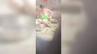 The stepbrother saw his older stepsister bathing in the open bathroom - 11 image