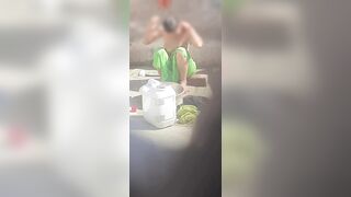 The stepbrother saw his older stepsister bathing in the open bathroom - 5 image