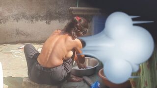 Desi Indian Bathroom Stepsister - 1 image