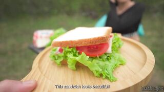 Hungry Stranger Provides His Dick in Exchange for Sandwich - 2 image