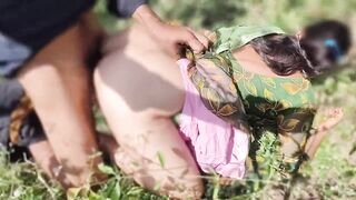 Bhabhi Dever ka mota Lund Chudai, Bhabhi ne devar ka lund nikalne me help ki outdoor jungal chudai HD - 14 image