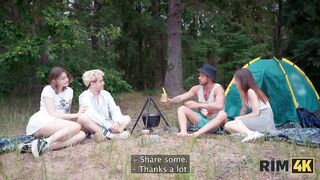 RIM4K. Swap wives, mutual rimming and anal fuck in the forest - 2 image